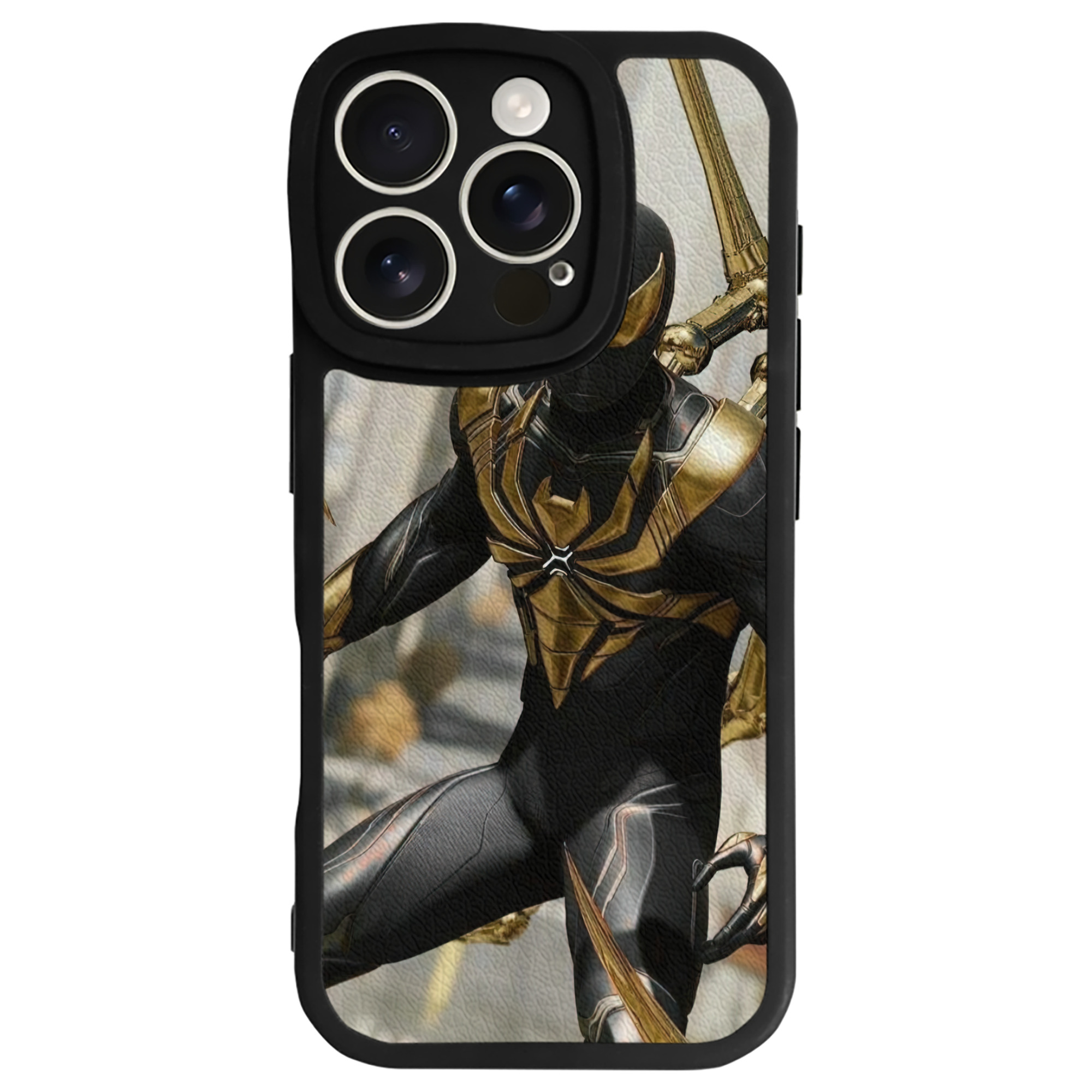 Spider Man スパイダーマン 【iPhone 16シリーズ対応】シリコンスマホケース（レザー調） 材質：シリコン